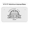 4 X 7 Aluminum License Plate  Thumbnail