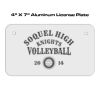 4 X 7 Aluminum License Plate  Thumbnail