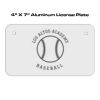 4 X 7 Aluminum License Plate  Thumbnail