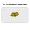 4 X 7 Aluminum License Plate  Thumbnail