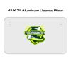 4 X 7 Aluminum License Plate  Thumbnail
