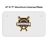 4 X 7 Aluminum License Plate  Thumbnail