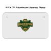 4 X 7 Aluminum License Plate  Thumbnail