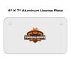 4 X 7 Aluminum License Plate  Thumbnail