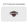4 X 7 Aluminum License Plate  Thumbnail