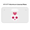 4 X 7 Aluminum License Plate  Thumbnail