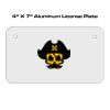 4 X 7 Aluminum License Plate  Thumbnail