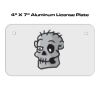 4 X 7 Aluminum License Plate  Thumbnail