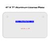 4 X 7 Aluminum License Plate  Thumbnail
