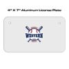 4 X 7 Aluminum License Plate  Thumbnail