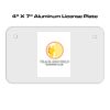 4 X 7 Aluminum License Plate  Thumbnail
