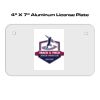 4 X 7 Aluminum License Plate  Thumbnail