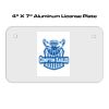 4 X 7 Aluminum License Plate  Thumbnail