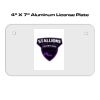 4 X 7 Aluminum License Plate  Thumbnail