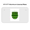 4 X 7 Aluminum License Plate  Thumbnail