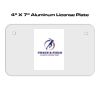 4 X 7 Aluminum License Plate  Thumbnail