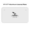 4 X 7 Aluminum License Plate  Thumbnail