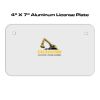 4 X 7 Aluminum License Plate  Thumbnail