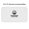 4 X 7 Aluminum License Plate  Thumbnail