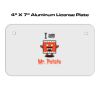 4 X 7 Aluminum License Plate  Thumbnail