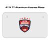 4 X 7 Aluminum License Plate  Thumbnail