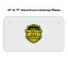 4 X 7 Aluminum License Plate  Thumbnail