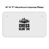 4 X 7 Aluminum License Plate  Thumbnail