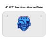 4 X 7 Aluminum License Plate  Thumbnail
