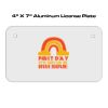 4 X 7 Aluminum License Plate  Thumbnail