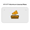4 X 7 Aluminum License Plate  Thumbnail