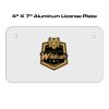 4 X 7 Aluminum License Plate  Thumbnail
