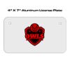 4 X 7 Aluminum License Plate  Thumbnail