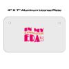 4 X 7 Aluminum License Plate  Thumbnail
