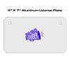 4 X 7 Aluminum License Plate  Thumbnail