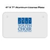 4 X 7 Aluminum License Plate  Thumbnail