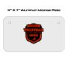 4 X 7 Aluminum License Plate  Thumbnail