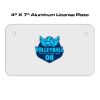 4 X 7 Aluminum License Plate  Thumbnail