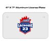 4 X 7 Aluminum License Plate  Thumbnail