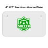 4 X 7 Aluminum License Plate  Thumbnail