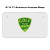 4 X 7 Aluminum License Plate  Thumbnail