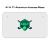 4 X 7 Aluminum License Plate  Thumbnail