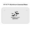 4 X 7 Aluminum License Plate  Thumbnail