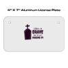4 X 7 Aluminum License Plate  Thumbnail