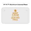 4 X 7 Aluminum License Plate  Thumbnail