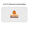 4 X 7 Aluminum License Plate  Thumbnail