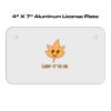 4 X 7 Aluminum License Plate  Thumbnail