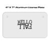 4 X 7 Aluminum License Plate  Thumbnail