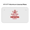 4 X 7 Aluminum License Plate  Thumbnail