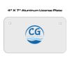 4 X 7 Aluminum License Plate  Thumbnail