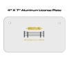 4 X 7 Aluminum License Plate  Thumbnail